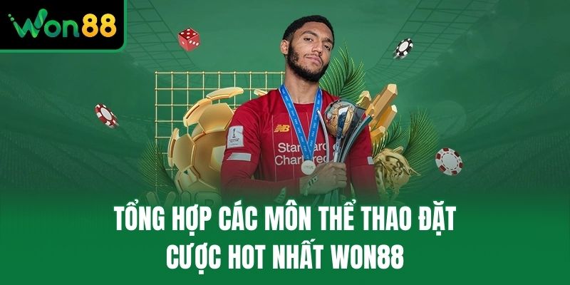 Tổng hợp các môn thể thao đặt cược hot nhất Won88